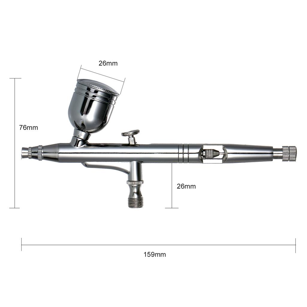 Airbrush Kit Set Gravity Feed Dual-Action for Car Painting Art Craft Paint Hobby Model Body Nail