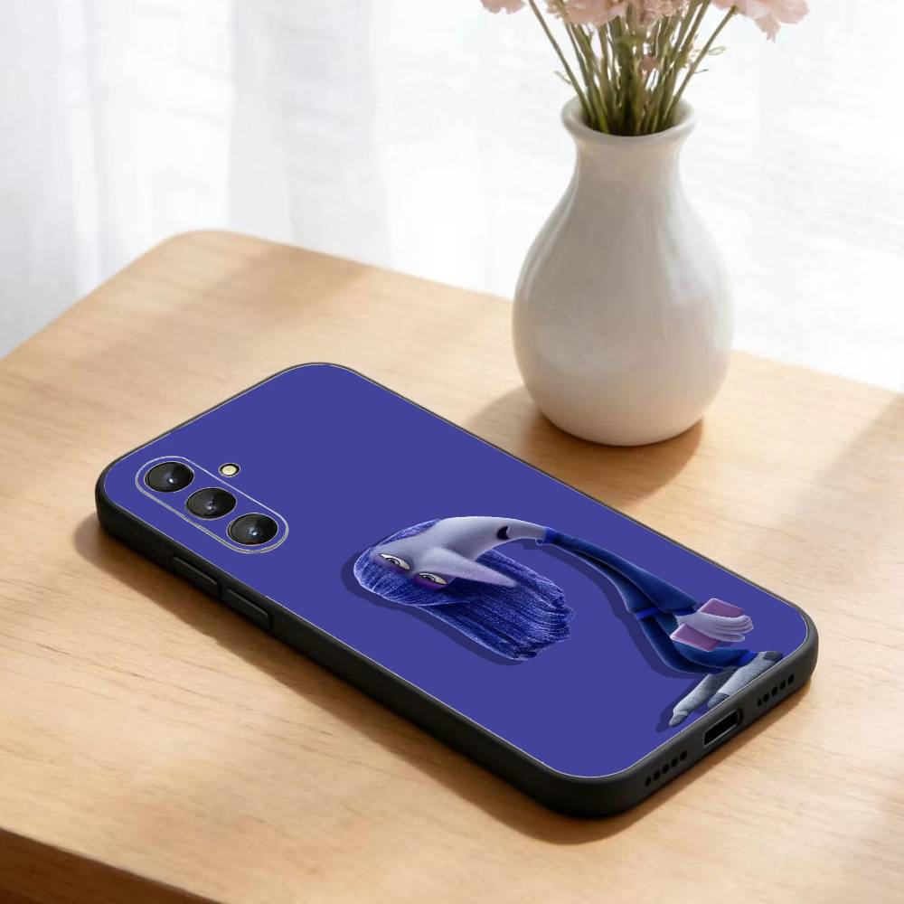 Adventure Anime Inside Out Phone Case For Samsung Galaxy A73,A21s,A22,A31,A52,A53,A71,A41Soft Black Shell