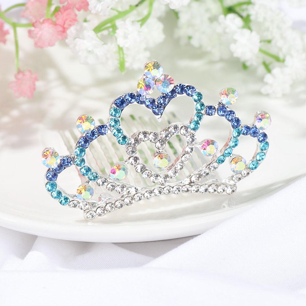Lovely Princess Crystal Hairpin Children's Headwear Crown Comb Rabbit