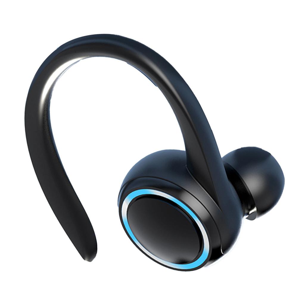 Беспроводная бизнес-гарнитура 1S Водонепроницаемая Подвесная Одинарный наушник-крючок для уха BT5.2 Шумоподавление Спортивная Стерео Музыка