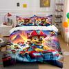 Cartoon Dog Patrol Bedding Set for Kids Bedding set (1 duvet cover, 2 pillowcases, duvet not included)
