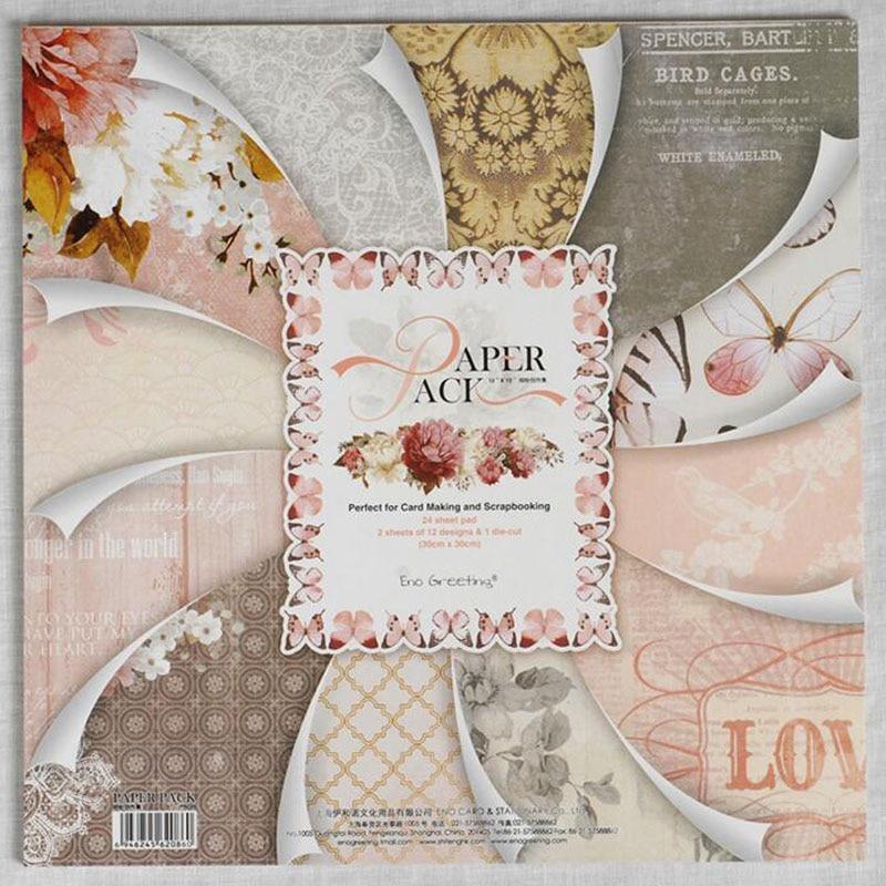 Garden Life Scrapbook Paper Pad Assorted Pattern Decoupage Cardstock Vintage Scrapbooking DIY Decorative Cardmaking Supplies