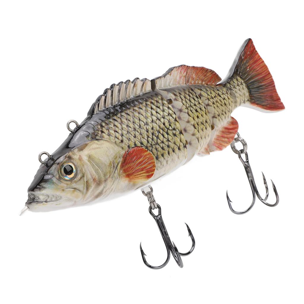 Электронная рыболовная приманка, перезаряжаемая, многосоставная, реалистичная, самоплавающая, со светодиодом