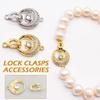 Lock Clasps Accessories DIY Homemade Needlework Beaded Connector Link Bracelet Jewelry Buckle M V5V7