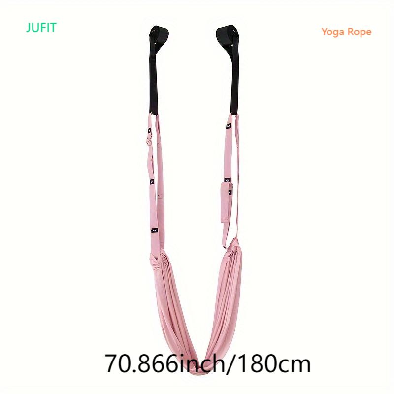 JUFIT Yoga Fitness Belt with Newly Widened Design, Yoga Artifact, Safe and Durable