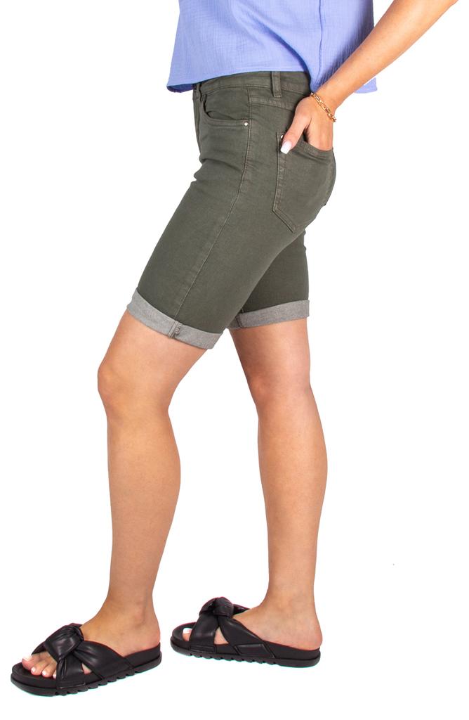Krótkie Spodenki Jeansowe Szorty Damskie Elastyczne Bermudy Modne 46 3Xl