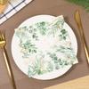 100Pcs Napkins Disposable Eucalyptus Leaf Eco-friendly Paper Tissues Guest Paper Towels for Home Party Wedding Dinner Napkin