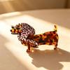 Acetic Acid Sausage Dog Hair Clip Large Cartoon Hairpin Fashion Dachshund Hair Claw  Streetwear