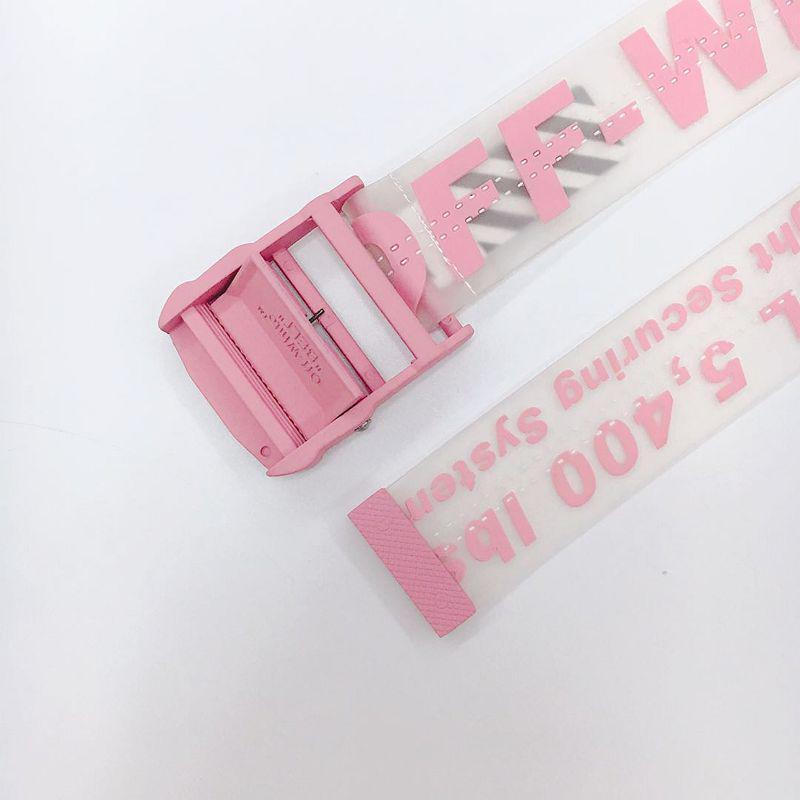 Прозрачный промышленный ремень-стропа, подтвержденная версия - Модный мужской аксессуар для высокой моды