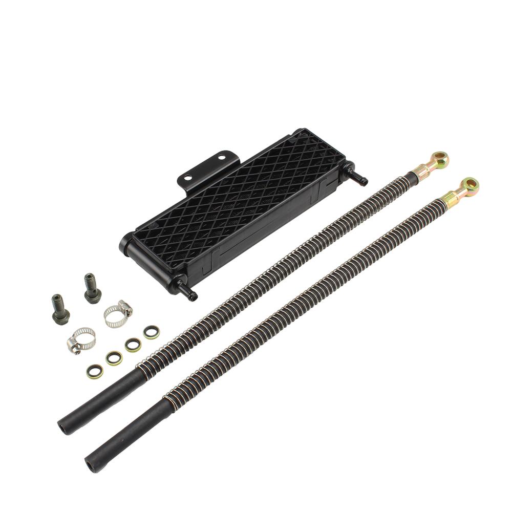 Universal Motorcycle Oil Cooler 4 Row Radiator Dirt Bike for Monkey 50 to 125 Suzuki Honda Gy6 Performance Parts Aluminum Enduro