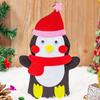 Cartoon Santa Christmas Hand Puppet Non-woven Felt Fabrics Sewing Kit DIY Craft Sewing Felts  Kids