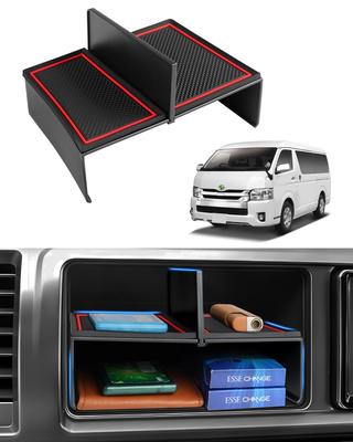 Auto Spec Hiace 200 Series Widebody Разделитель центральной консоли, Многоуровневый разделитель для хранения, Разделитель вещевого ящика консоли, Центральный лоток для хранения, Hiace 200 Series Малый