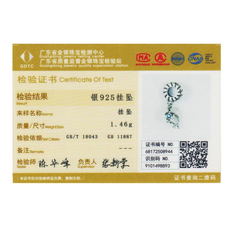 BAMOER Authentic 100% 925 Sterling Silver Dolphins Story with Clear CZ Charms Fit Bracelet