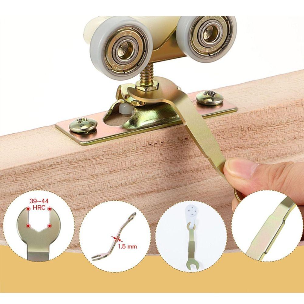 Multi-purpose Pocket Door Wrench Alloy Hardware Adjustment Tool Adjustment Wrench Home Repair