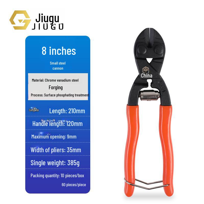 8-дюймовые мини-болторезы: Компактные плоскогубцы для стальной проволоки с конструкцией, облегчающей труд