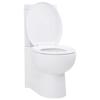 VidaXL WC Ceramic White Closure Bathroom Toilet Toilet Seat 141133