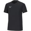 Training Wear Short Sleeve L T-Shirt, Moisture-Wicking, Quick-Drying, 32MAA156, Black,
