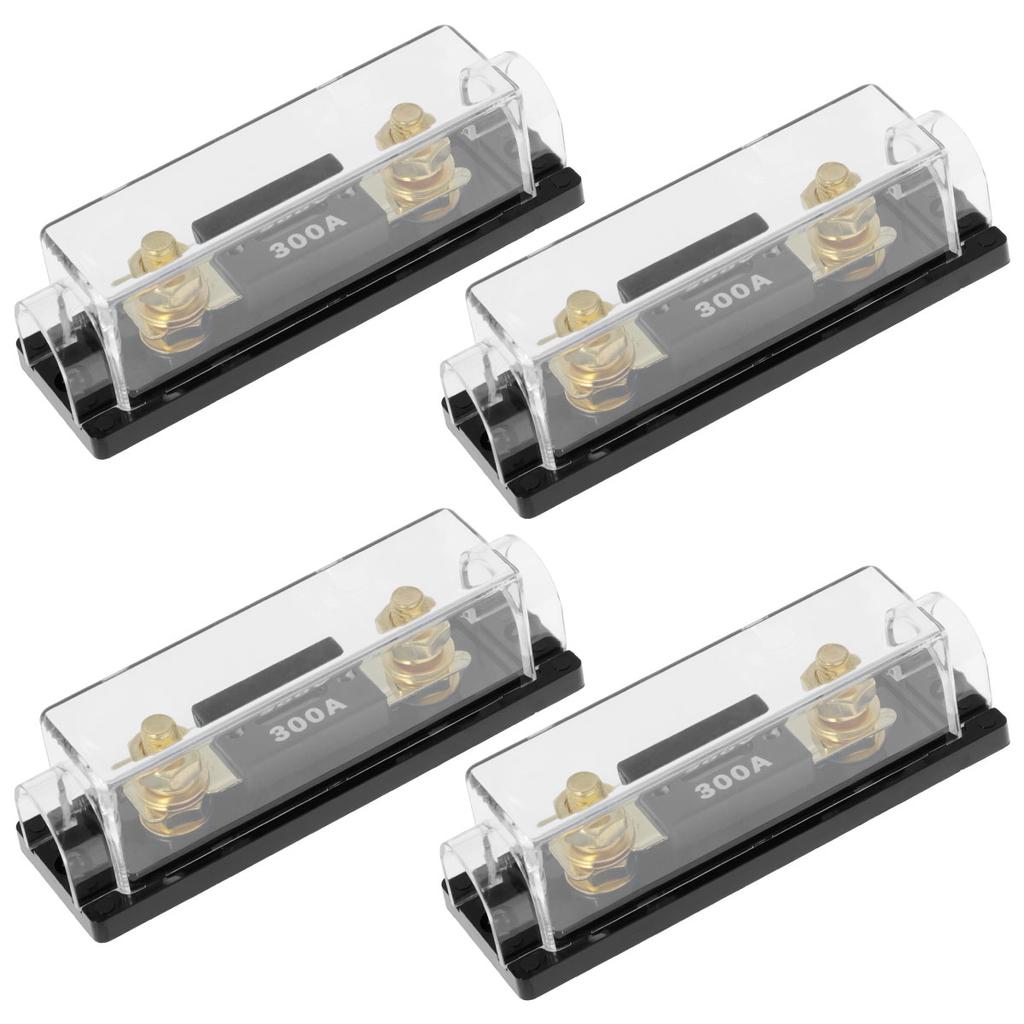 ANL Fuse Holder Car Blade Fuse Holder Gold Plated Auto Fuse Block Safe Car Audio Fuse Holder with 300 Amp Fuse Car Accessories