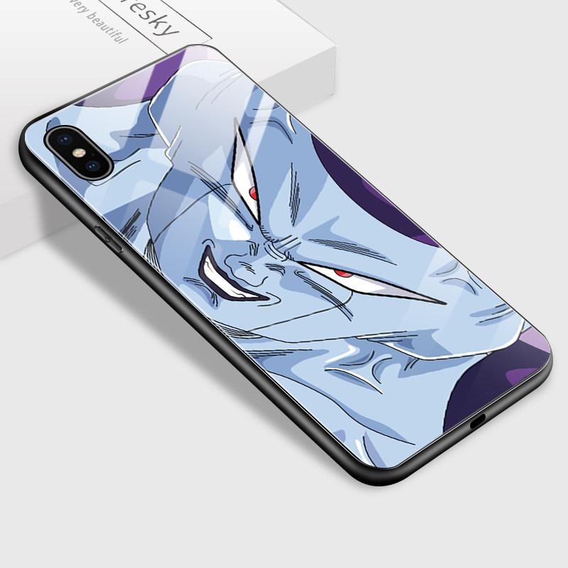 Чехол для телефона из закаленного стекла для iPhone Samsung Galaxy Infinix TPU Soft Edge, противоударный чехол с японскими популярными аниме-персонажами