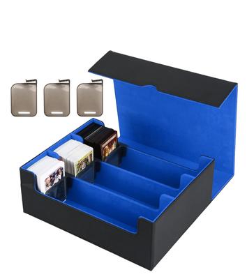 Чехол для карточек Чехол для хранения карт Чехол для карточек Разделительная доска для хранения карточек с фиксатором карт с Pokeka MTG и различными картами 1800+