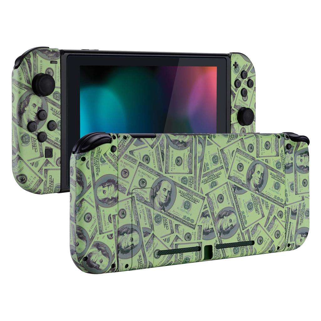 Изготовленный на заказ сменный чехол-оболочка, совместимый с eXtremeRate, включает в себя узорчатый задний держатель, ручку, контроллер, полный набор кнопок, переключатель в виде доллара, пластину,