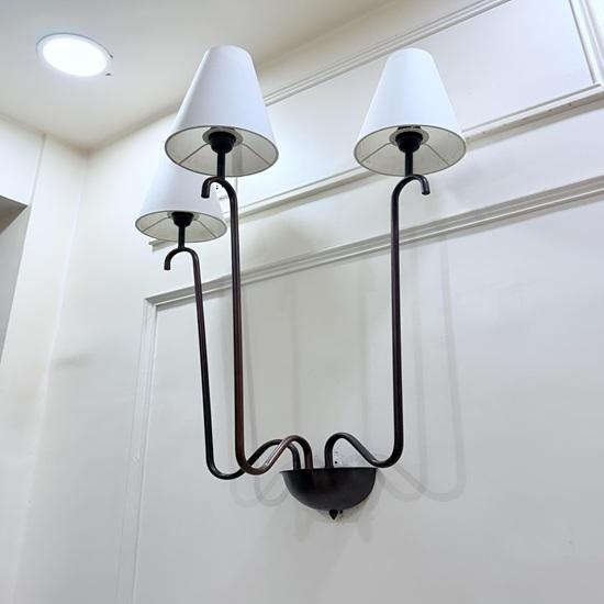 Modern Brass 3-Light Wall Sconce Blackened Brass Minimalist Light Home, Office Decorative Item