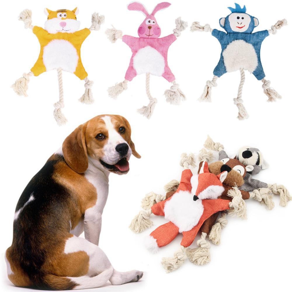 Puppy Cute Squeaky Sound Interactive Dog Rope Toys Squeaker Bite Toys Chew Toy