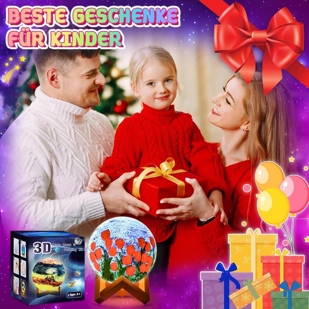 Набор для творчества для детей от 6 до 10 лет:Подарки для девочек 7-11 лет Поделки для девочек 8-11 лет Ночник Детский