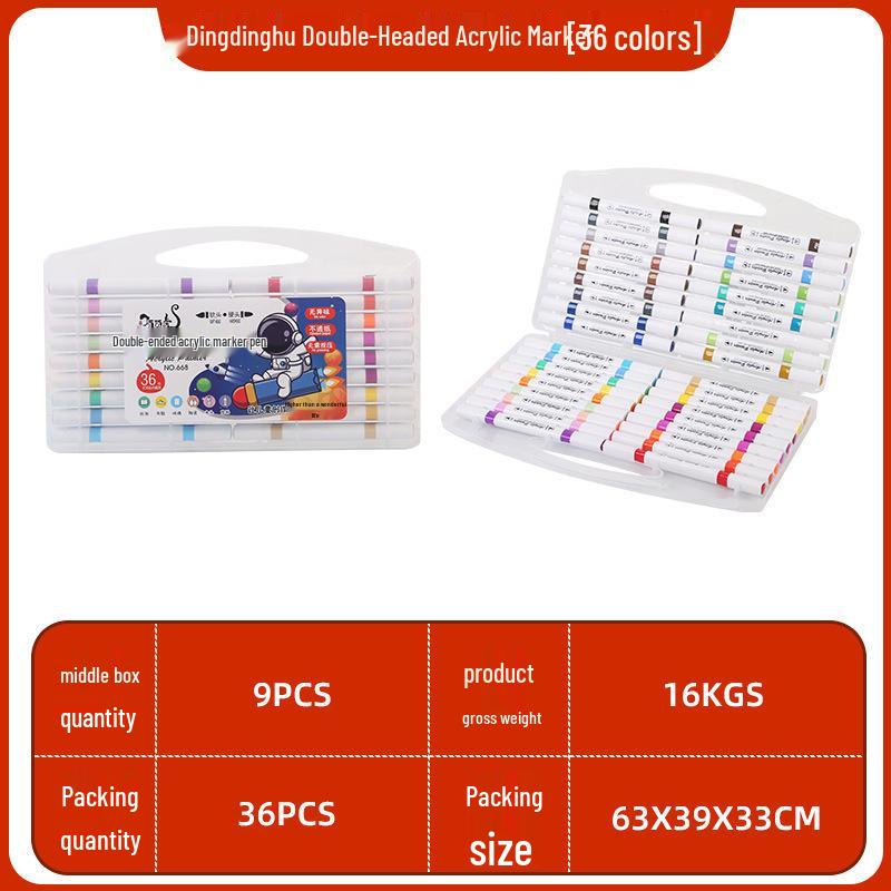Двусторонний смываемый акриловый маркер для детей - Непрозрачная и водостойкая художественная ручка