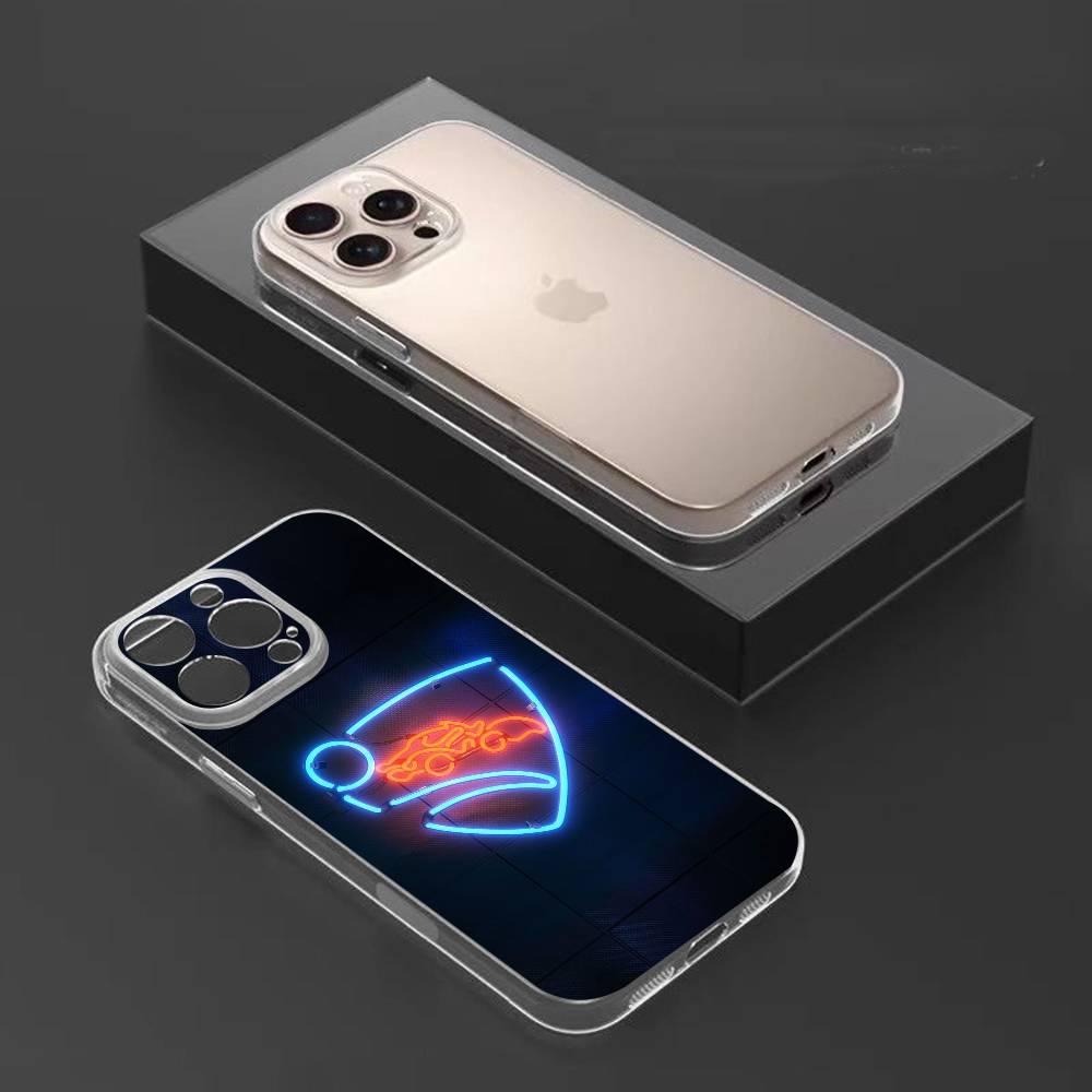 Чехол для телефона Game R-Rocket L-League для iPhone 17, 16, 15, 14, 13, 12, 11 Plus, Pro Max Мягкий прозрачный чехол