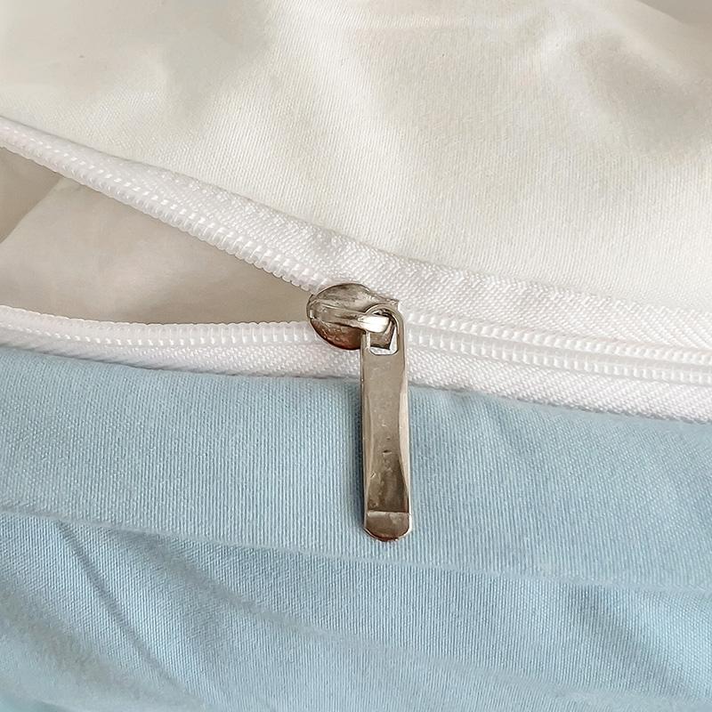 Комплект постельного белья в корейском стиле, пододеяльник из стираного хлопка, двуспальный, двуспальный, пододеяльник, простыня с резинкой, наволочка, постельное белье