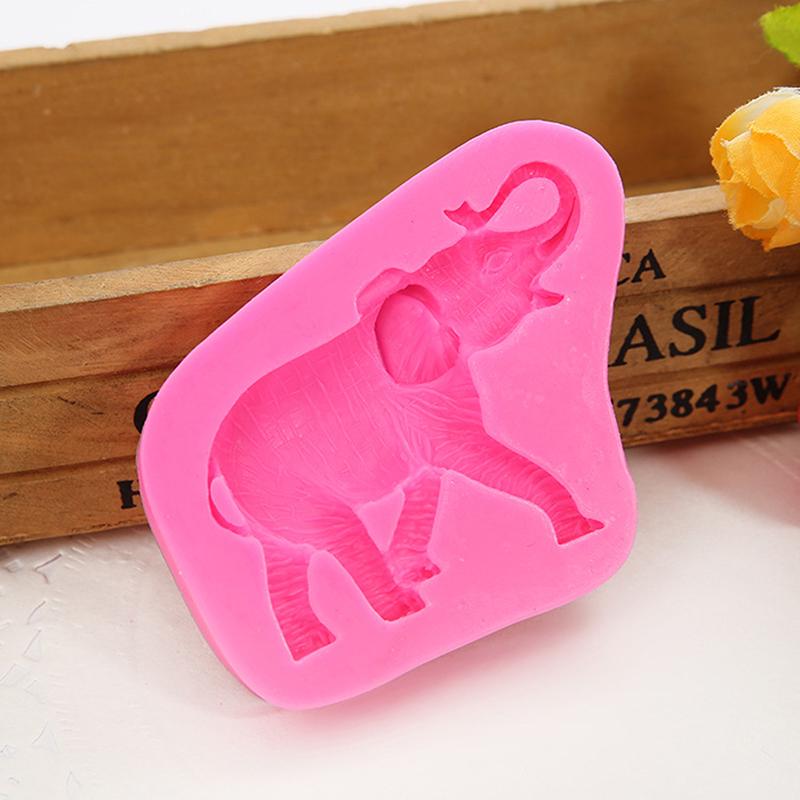 3D силиконовая форма для слонов и животных, форма для шоколада, инструмент для украшения торта из помадки