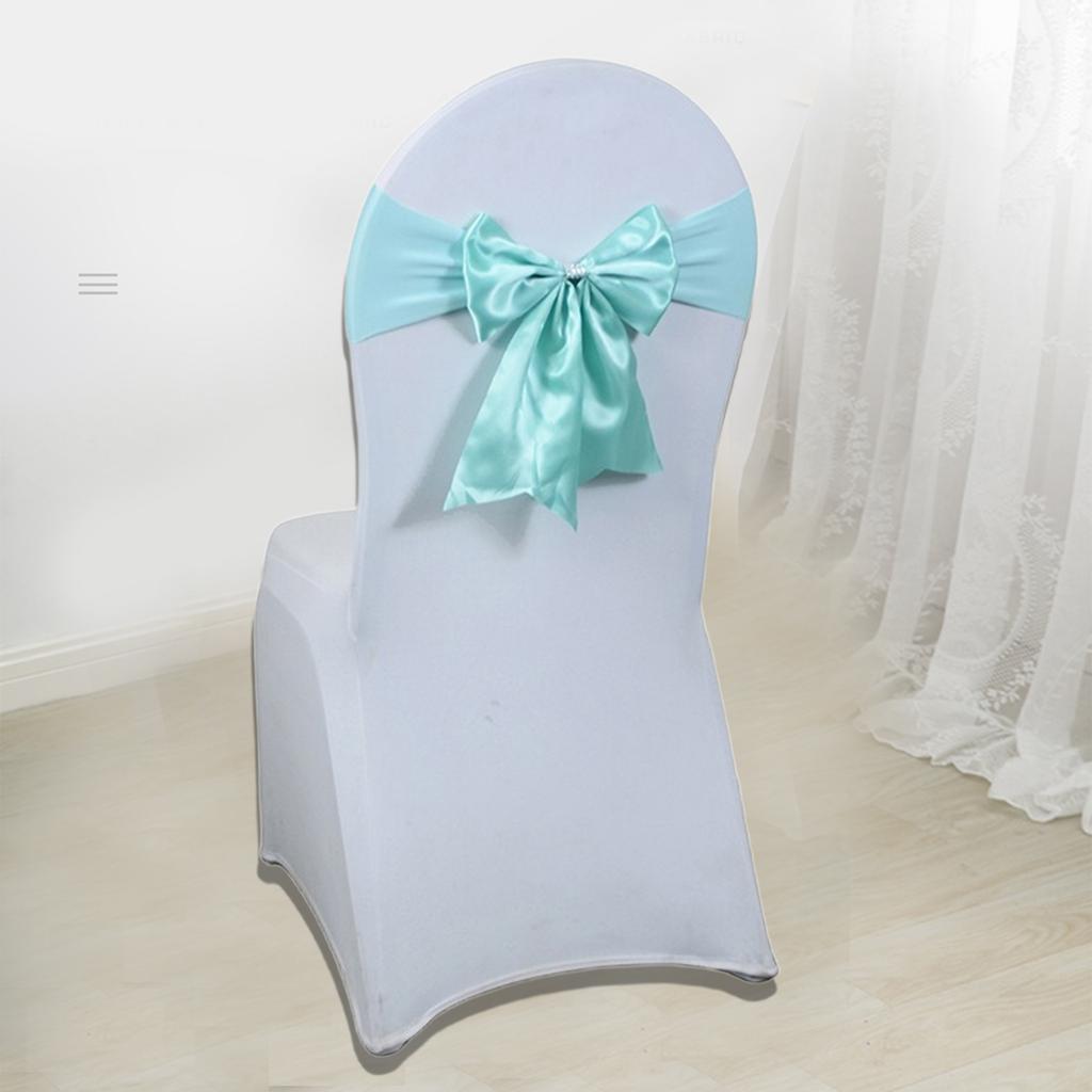Полиэстеровый бант на стул, эластичная лента для стула, идеально подходит для свадебных украшений и праздничных мероприятий, мягкий и прочный материал