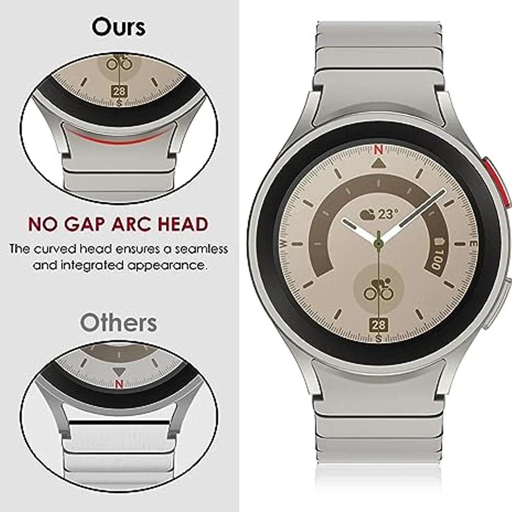 Браслет для Samsung galaxy watch 6 classic 47мм 43мм ремешок 4 42 46мм без зазоров ремешок из нержавеющей стали для watch4 5 pro 44мм 40 45мм