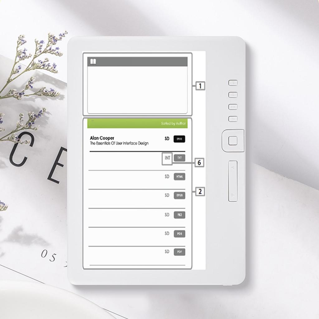 Электронная книга 7 дюймов Портативная   ЖК 16:9-дюймовая электронная книга с защитной пленкой, защитным чехлом и наушниками