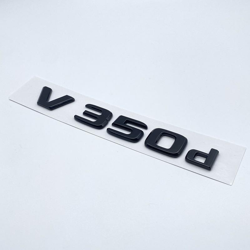 2017 буквы V250d V300d NIGHT EDITION ABS эмблема для Mercedes Benz V Class W447 автомобильный значок на крыле багажника заводская табличка с логотипом