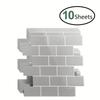 10 шт. Самоклеящиеся обои в стиле метро 12"x12" Кухонные брызгозащитные наклейки на плитку Для балкона Раковины Ванной Комнаты Ресторана Декор