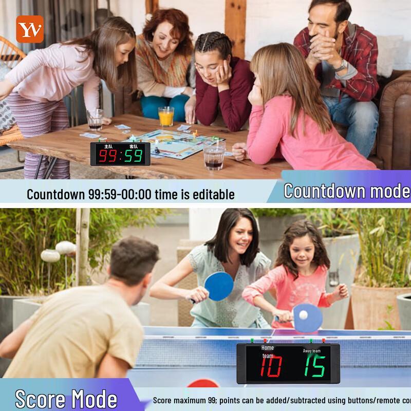 Цифровое табло YZ со светодиодами, таймером и штативом