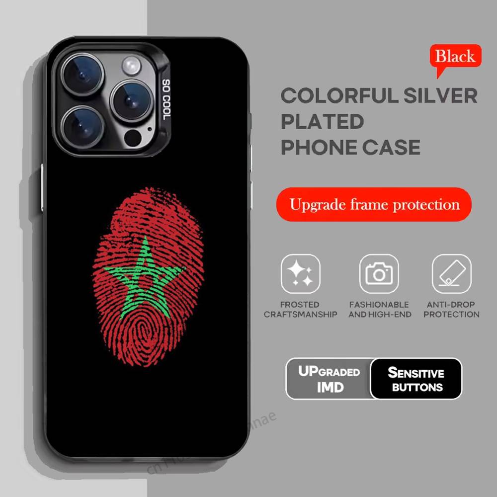 Morocco Flag phone Case for iPhone 17 11 12 Pro Max Plus Mini Air SE 16e 14 15 16 13 Soft Shell