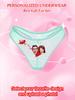 Women's Sexy Panties Custom Photo Heart Pattern Comfortable Panties Low Waist Briefs