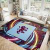 Футбольный дизайн Aston Villa Хрустальный бархатный ковер Уютный Не?Нескользящий ковер с принтом для спальни, гостиной, прихожей