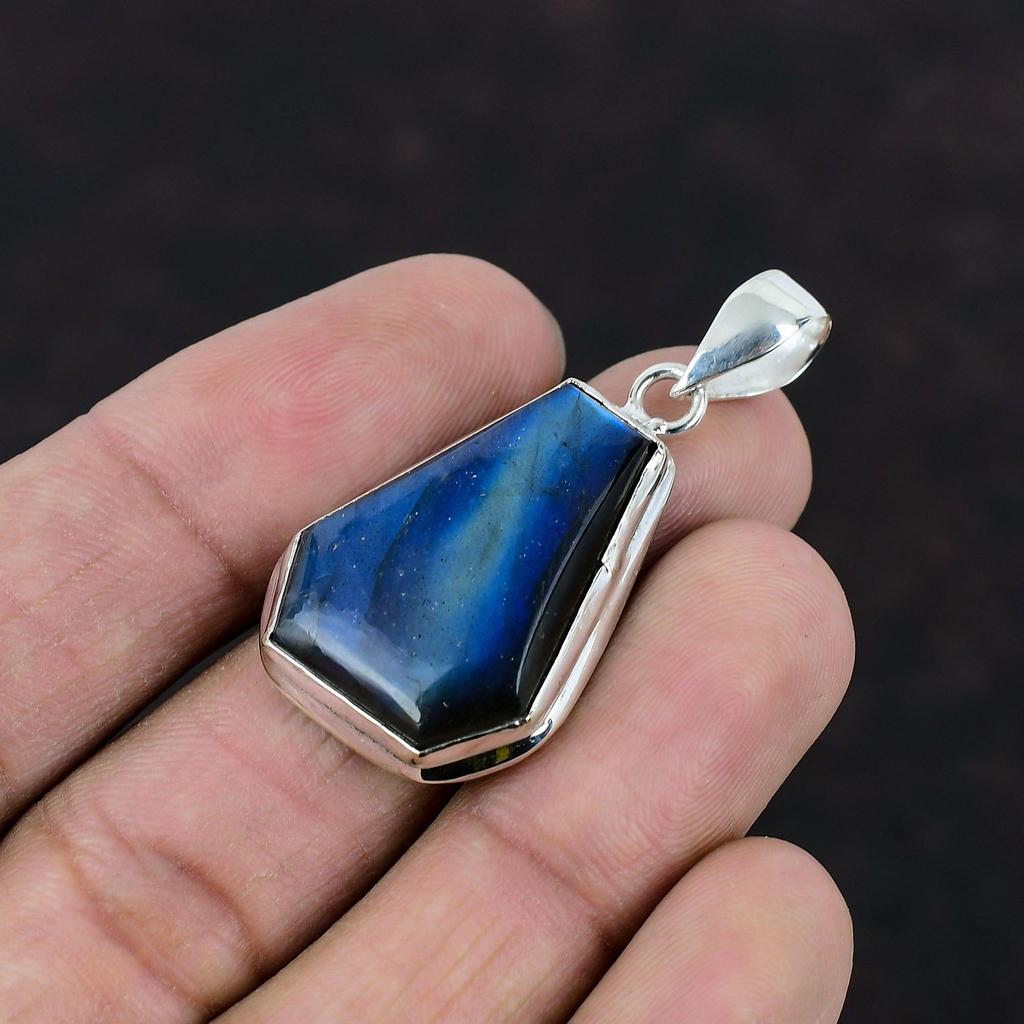 Подвеска из лабрадорита, подвеска из стерлингового серебра 925 пробы, подвеска из драгоценного камня, ювелирные изделия ручной работы, стильная подвеска, замечательные серебряные ювелирные изделия, подарки для мамы