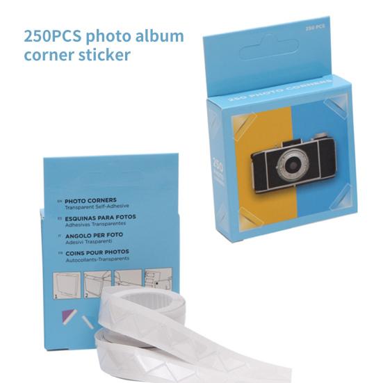 1 Box Albums DIY Protect Corner Novel Triangle Shape Scrapbooking Photo Sticker Frame Corners