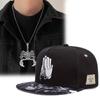 Мужская бейсболка из 2 предметов, вышитая кепка с плоскими полями, кепка в стиле хип-хоп, кепка с утиным язычком, комплект с подвеской в виде креста, ожерелье для пары, спортивная шляпа от солнца