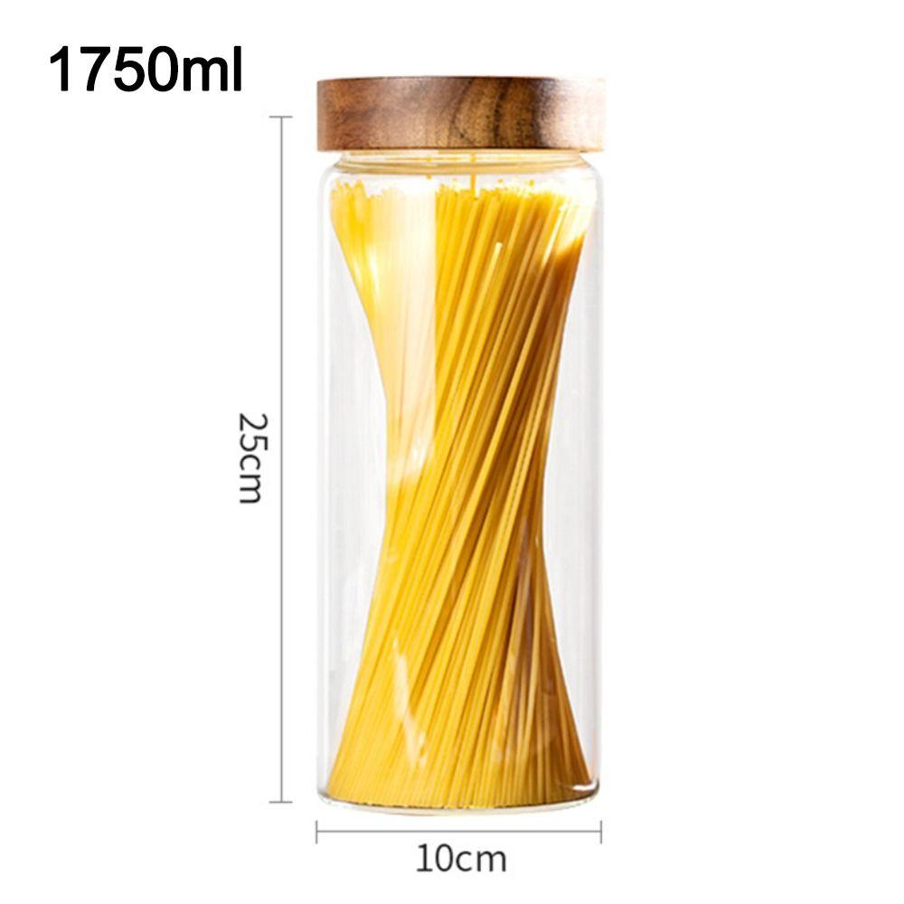 Leak Proof Glass Airtight Canister Grains Candy Jar Containers Kitchen