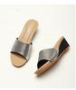 Women's Casual Sandals Open-toe Thick-soled Small Slope Heel Wear Simple Comfortable Slippers JZJ-1418-501