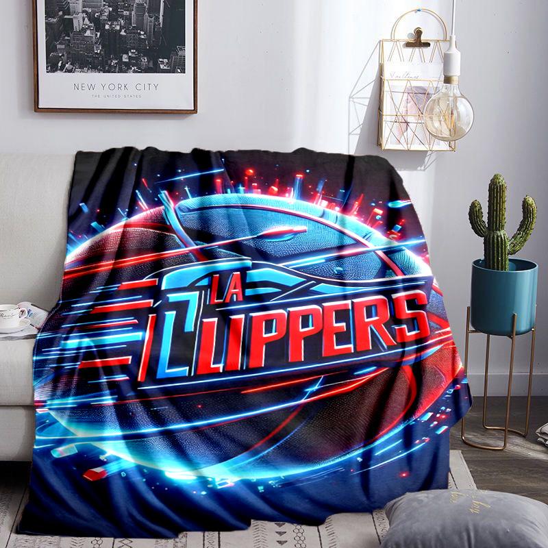 LA Clippers Basketball Art Blanket Lightweight Flannel Bedding Blanket Perfect for Travel, Camping, Living Rooms, Offices, Sofas, Fan Christmas gift