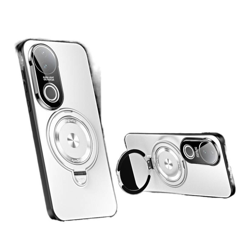 TPU Shockproof Phone Case With Kickstand Vivo S20 Pro Matte Finish Slim Design Anti-Slip Grip