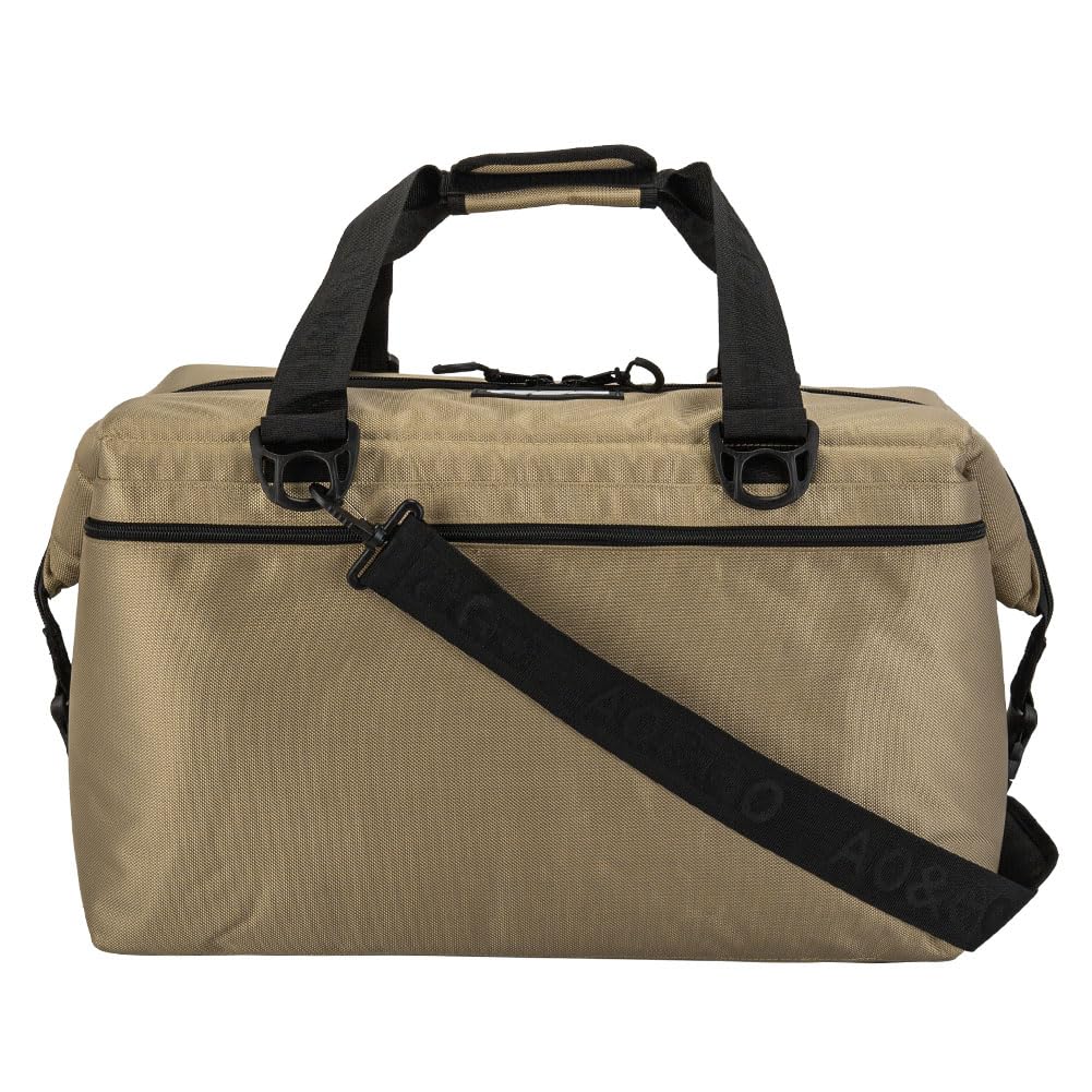 AO Coolers Ballistic Soft Cooler Large Perfect for Outdoor 48-Pack Bags, AOBA48TN, Tan. Capacity, Use. [Used]