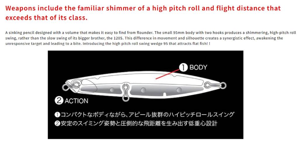 DUO Beach Walker Wedge 95 мм 30 грамм Тонущая приманка ACC0672 (6082)